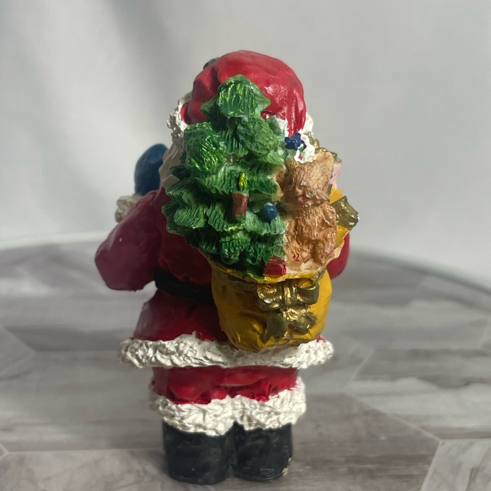 Vintage Festive Santa Claus Figurine Hand Painted Christmas Holiday Decor - Picture 3 of 7